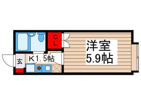 グリ－ンガ－デンＩＹＯの物件間取画像